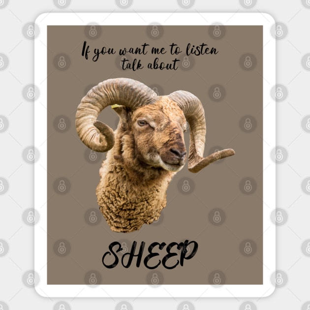 Talk About Sheep, Soay Magnet by Jane Stanley Photography